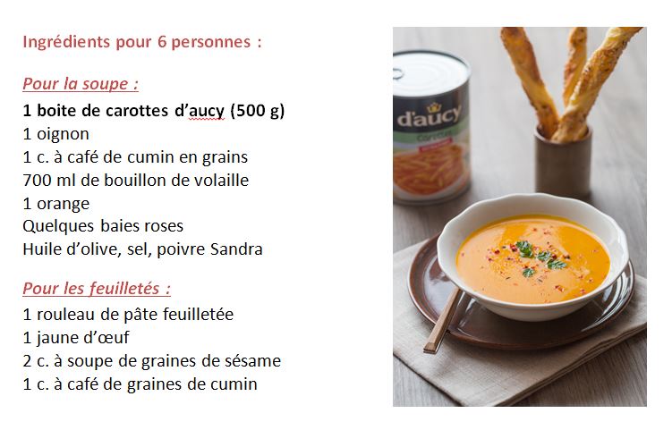 recette soupe carotte et orange cumin