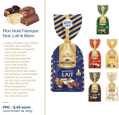 Féériques Blanc - Révillon Chocolatier - Chocolats de Pâques et de Noël